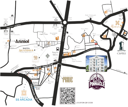 Navya Pinnacle road map.png